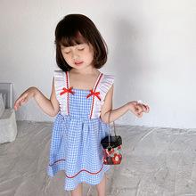 Girls' Dress 2022 Summer New Girls' Academic Skirt Cotton Princess Skirt